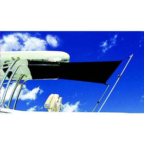 Carver TS4WHT T-Shade T-Top Extension, 4' L, Black