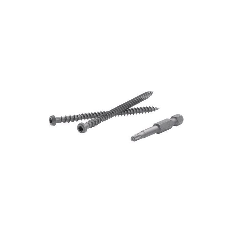 FastenMaster TrapEase No. 20 X 2-1/2 in. L Island Mist Torx Ttap Star Head Composite Deck Screws 350
