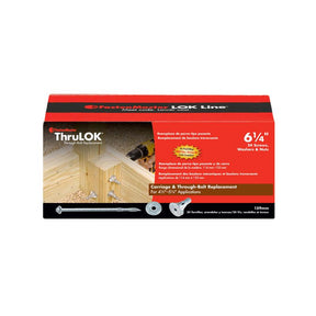 FastenMaster ThruLok No. 14 each X 6-1/4 in. L Hex Galvanized Coarse Wood Screws 1 pk