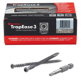 FastenMaster TrapEase No. 20 X 2-1/2 in. L Gravel Path Torx Ttap Star Head Composite Deck Screws 75