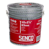 Senco DuraSpin No. 8 Sizes X 2-1/2 in. L Square Square Head Deck Screws 800 pk