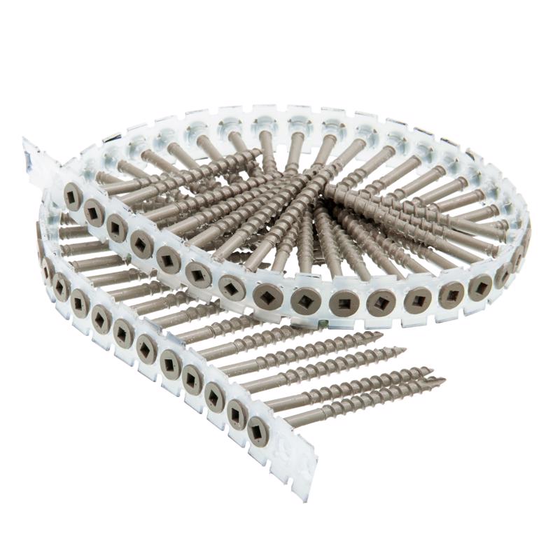 Senco DuraSpin No. 8 X 3 in. L Square Galvanized Coarse Collated Wood Screws 800 pk