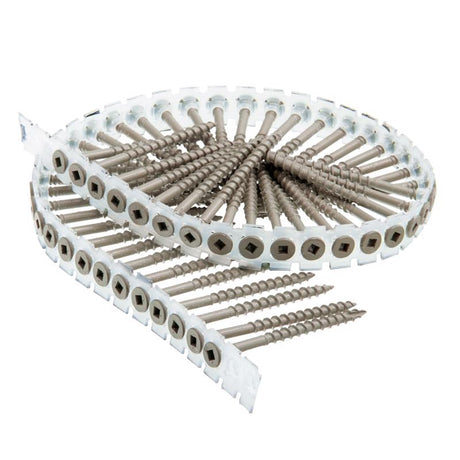 Senco DuraSpin No. 8 X 3 in. L Square Galvanized Coarse Collated Wood Screws 800 pk