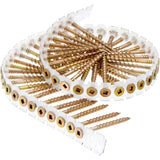 Senco DuraSpin No. 8 X 2 in. L Square Yellow Zinc Coarse Wood Screws 1000 pk