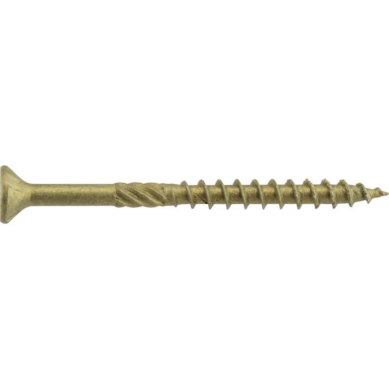 HILLMAN Power Pro No. 10 in. X 3-1/2 in. L Bronze Star Flat Head Premium Deck Screws 1 lb 25 pk