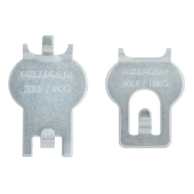 HILLMAN High & Mighty Gray Hanger Picture Hanger 20 lb 8 pk, Pack of 4