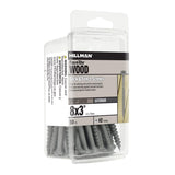 HILLMAN Fas-N-Tite No. 8 Ga. X 3 in. L Gray Phillips Bugle Head Deck Screws 50 pk