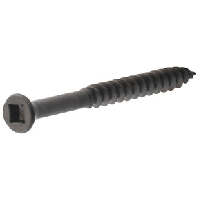 HILLMAN No. 6 X 1-5/8 in. L Square Black Phosphate Fine Trim Screws 75 pk