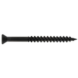 HILLMAN No. 6 X 1-5/8 in. L Square Black Phosphate Fine Trim Screws 75 pk