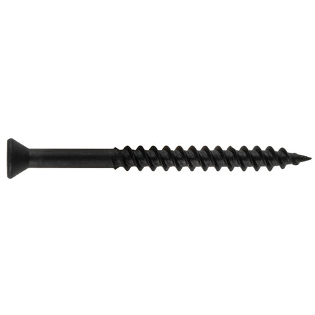 HILLMAN No. 6 X 1-5/8 in. L Square Black Phosphate Fine Trim Screws 75 pk