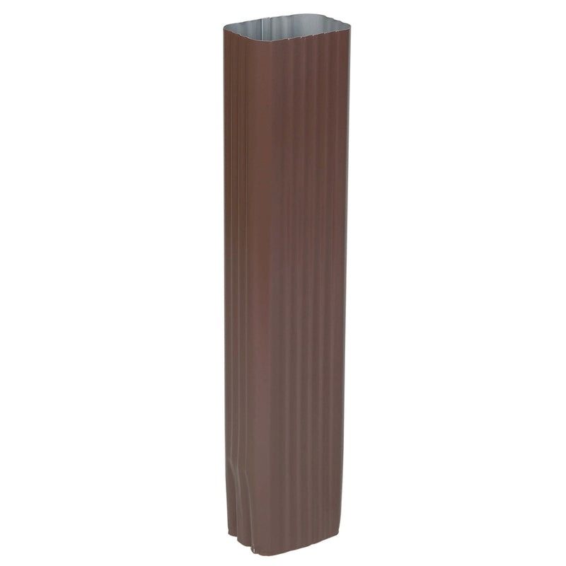 Amerimax 3 in. H X 4.25 in. W X 15 in. L Brown Aluminum K Downspout Extension, Pack of 14