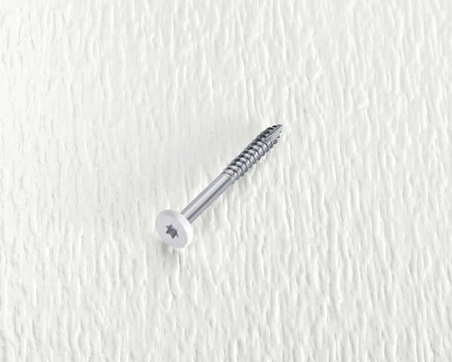Starborn Deckfast No. 9 X 1-7/8 in. L White Star Pan Head Fascia Screws 100 pk