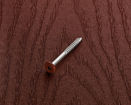 Starborn Deckfast No. 9 X 1-7/8 in. L Burgundy Star Pan Head Fascia Screws 100 pk