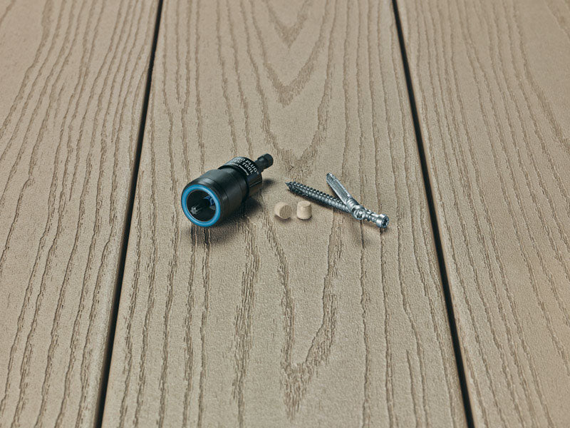 Starborn Pro Plug No. 10 X 2-1/2 in. L Brownstone Star Trim Head Deck Screws and Plugs Kit 1 pk