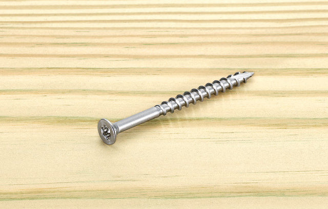 Starborn Deckfast No. 10 X 2-1/2 in. L Silver Star Flat Head Deck Screws 75 pk