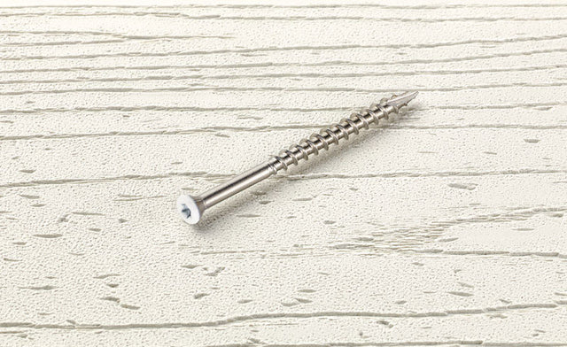 Starborn Headcote No. 7 X 1-5/8 in. L White Star Trim Head Deck Screws 350 pk