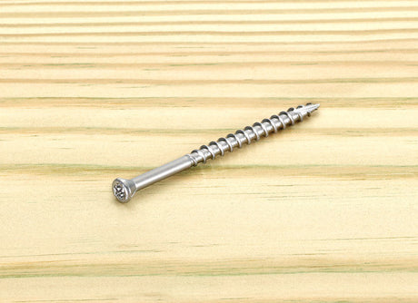 Starborn Deckfast No. 8 X 3 in. L Silver Star Trim Head Deck Screws 250 pk