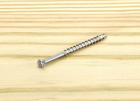 Starborn Deckfast No. 8 X 3 in. L Silver Star Trim Head Deck Screws 75 pk