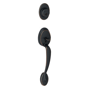 Schlage Plymouth Aged Bronze Handleset