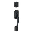 Schlage Camelot Aged Bronze Handleset