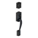 Schlage Camelot Aged Bronze Handleset