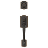 Schlage Camelot Aged Bronze Handleset