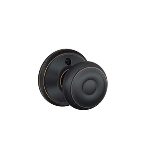 Schlage Georgian Aged Bronze Dummy Knob