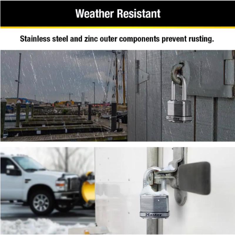 Master Lock Magnum 1-3/4 in. W Stainless Steel Ball Bearing Locking Weather-Resistant Padlock