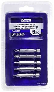 Vulcan 477751OR Screwdriver Bit Set, 5-Piece, Satin