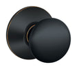 Schlage Plymouth Classic Aged Bronze Passage Door Knob