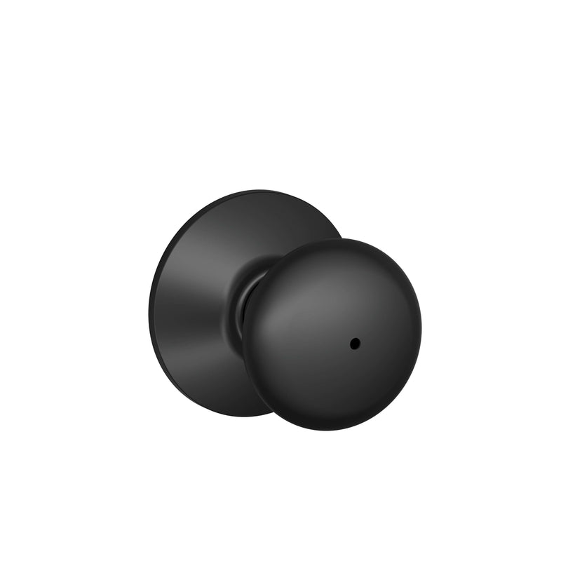 Schlage Plymouth Classic Matte Black Privacy Knob