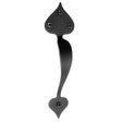 Acorn Rustic Traditional Heart Door Pull Black 1 pk