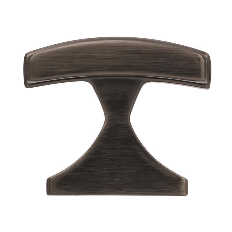 Amerock Davenport Square Cabinet Knob 1-3/8 in. Gunmetal 1 pk