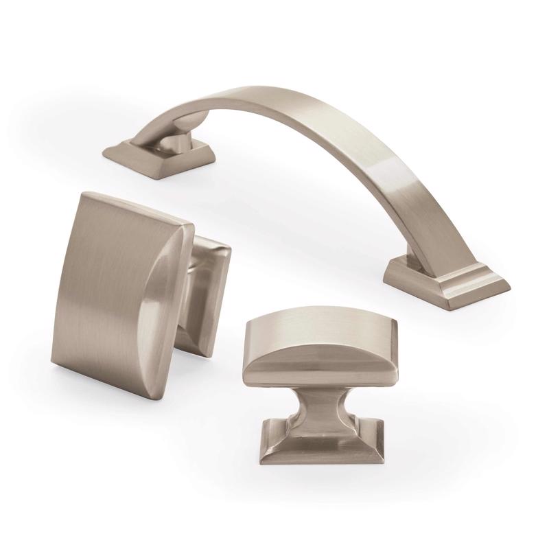 Amerock Candler Cabinet Pull 3-3/4 in. Satin Nickel 1 pk