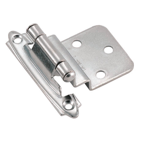 Amerock 2.75 in. L Polished Chrome Cabinet Hinge 2 pk