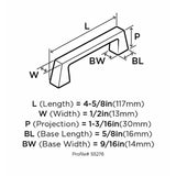 Amerock Blackrock Collection Pull Champagne 1 pk