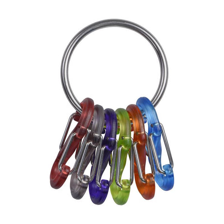 Nite Ize KeyRing S-Biner 2.2 in. D Stainless Steel Assorted Key Ring
