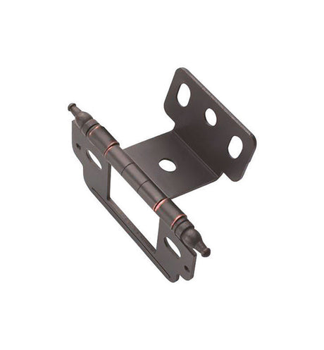 Amerock 1 in. W X 2-3/4 in. L Oil Rubbed Bronze Steel Cabinet Hinge 1 pk