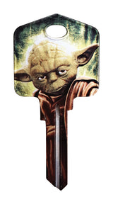 HILLMAN Star Wars Yoda House/Padlock Universal Key Blank KW1/10 Single, Pack of 5