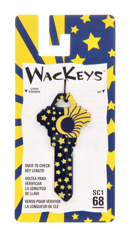 HILLMAN Wackey Sun & Moon House/Office Universal Key Blank SC1 Single, Pack of 6