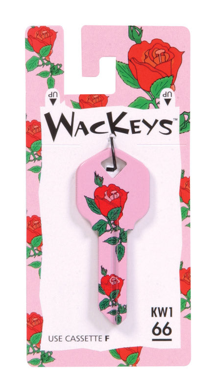 HILLMAN Wackey Roses House/Office Universal Key Blank KW1 Single, Pack of 6