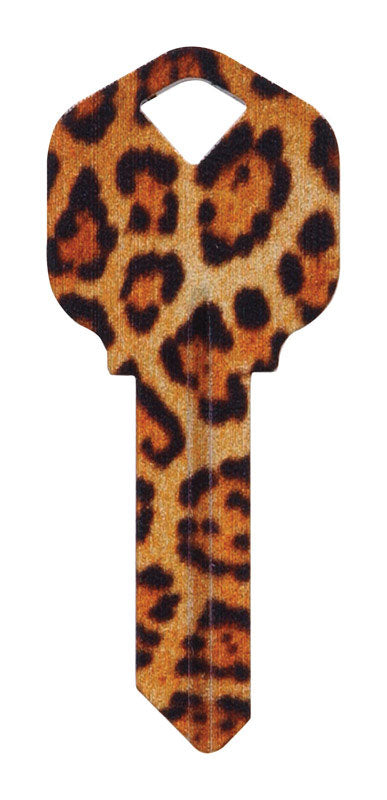 HILLMAN Wackey Leopard House/Office Universal Key Blank KW1 Single, Pack of 6