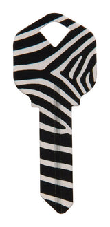 HILLMAN Wackey Zebra House/Office Universal Key Blank KW1 Single, Pack of 6