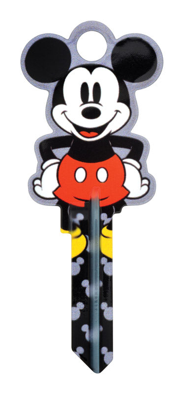 HILLMAN Disney Mickey Mouse House/Padlock Universal Key Blank KW1/10 Double, Pack of 5