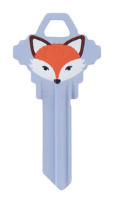 HILLMAN Wackey Fox House/Office Universal Key Blank SC1 Single, Pack of 6