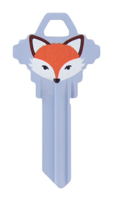 HILLMAN Wackey Fox House/Office Universal Key Blank SC1 Single, Pack of 6