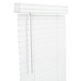 Living Accents Faux Wood 2 in. Blinds 34 in. W X 60 in. H White Cordless