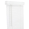 Living Accents Faux Wood 2 in. Blinds 23 in. W X 60 in. H White Cordless