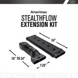 Amerimax StealthFlow 4.75 in. H X 7.25 in. W X 43 in. L Black Vinyl K Downspout Extension