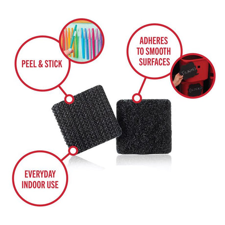 VELCRO Brand Sticky Back Small Nylon Hook and Loop Fastener 7/8 in. L 12 pk, Pack of 6